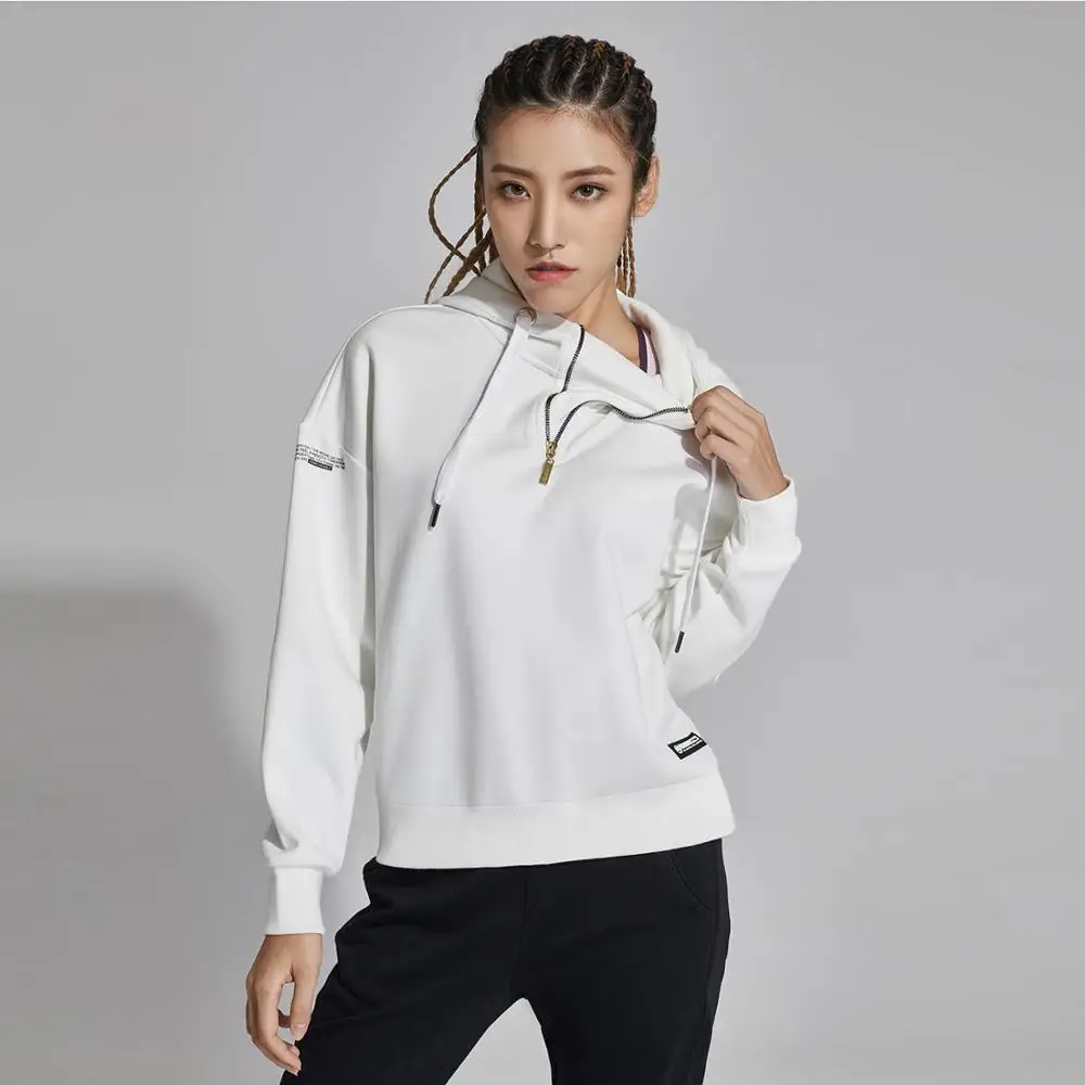 (Распродажа) Li-Ning Женская Толстовка BAD FIVE для баскетбола теплый флис 66% полиэстер