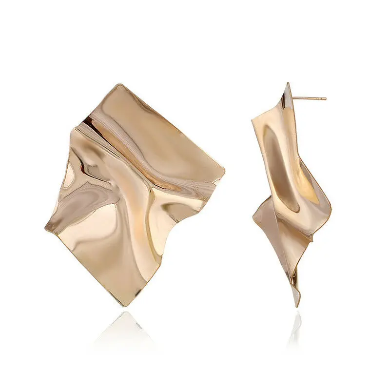 Geometric Boho Irregular Women Punk Earrings Charm Metal Trendy Femme Wholesale Jewelry Fashion | Украшения и аксессуары