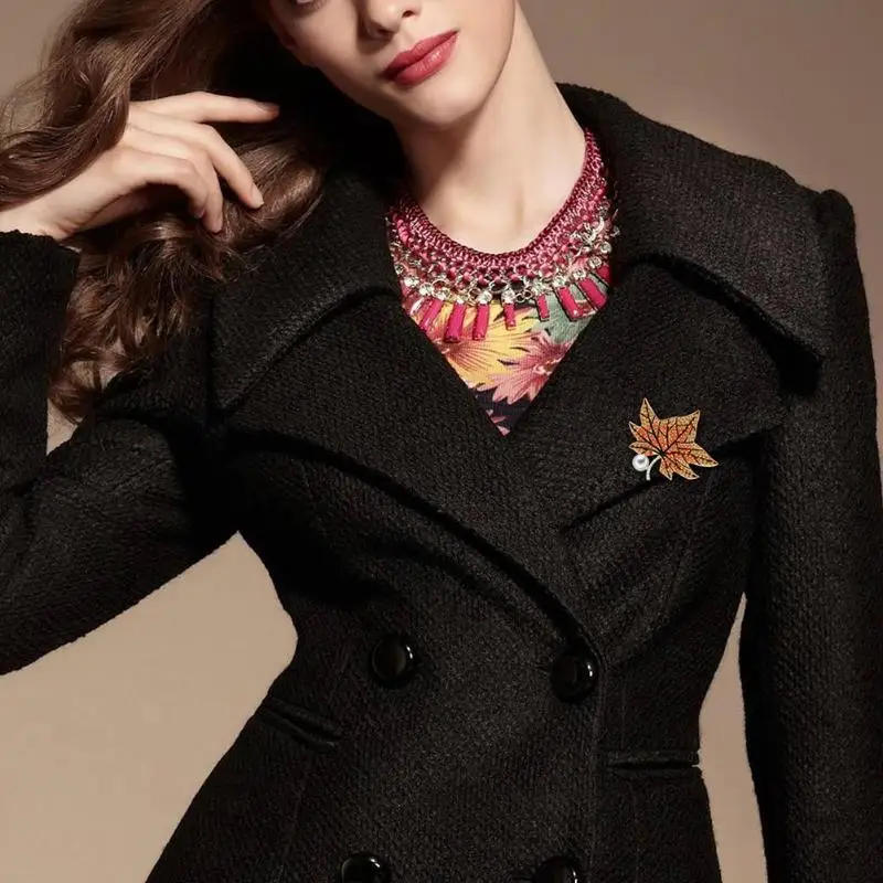 Fashion Women Costume Brooches Rhinestone Plant Pin Jewelry Casual Decor | Украшения и аксессуары