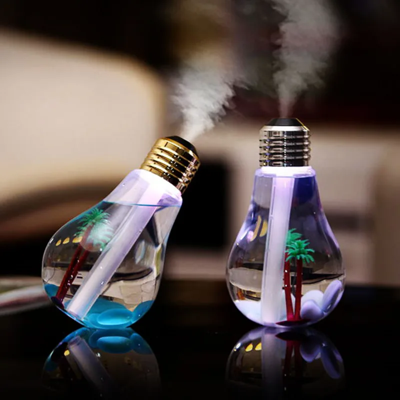 Светодиодный ультразвуковой увлажнитель воздуха 400 мл для дома диффузор