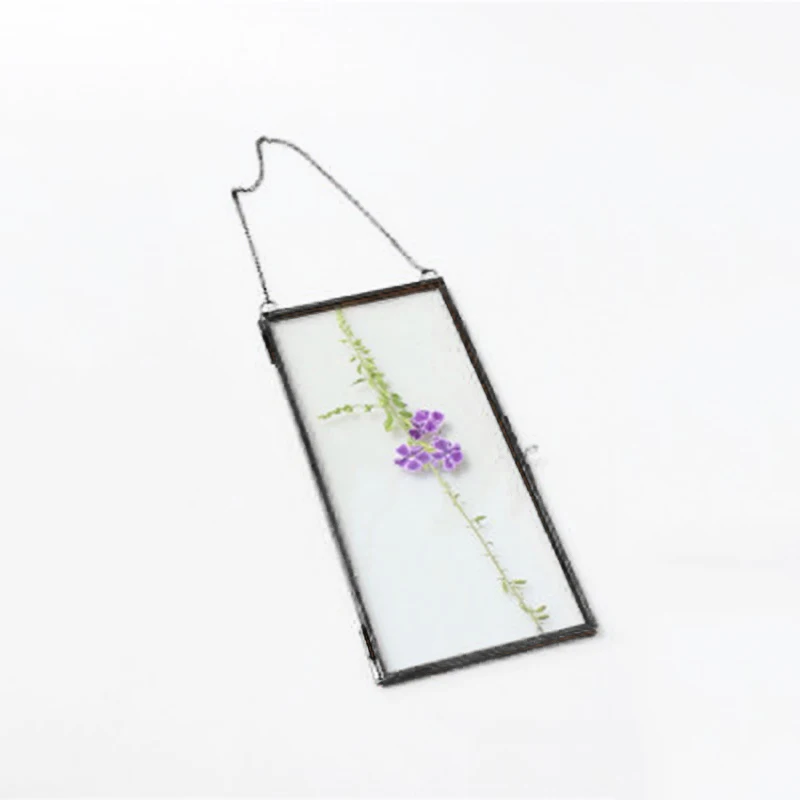 Простая антикварная металлическая Стеклянная фоторамка настенная подвесная