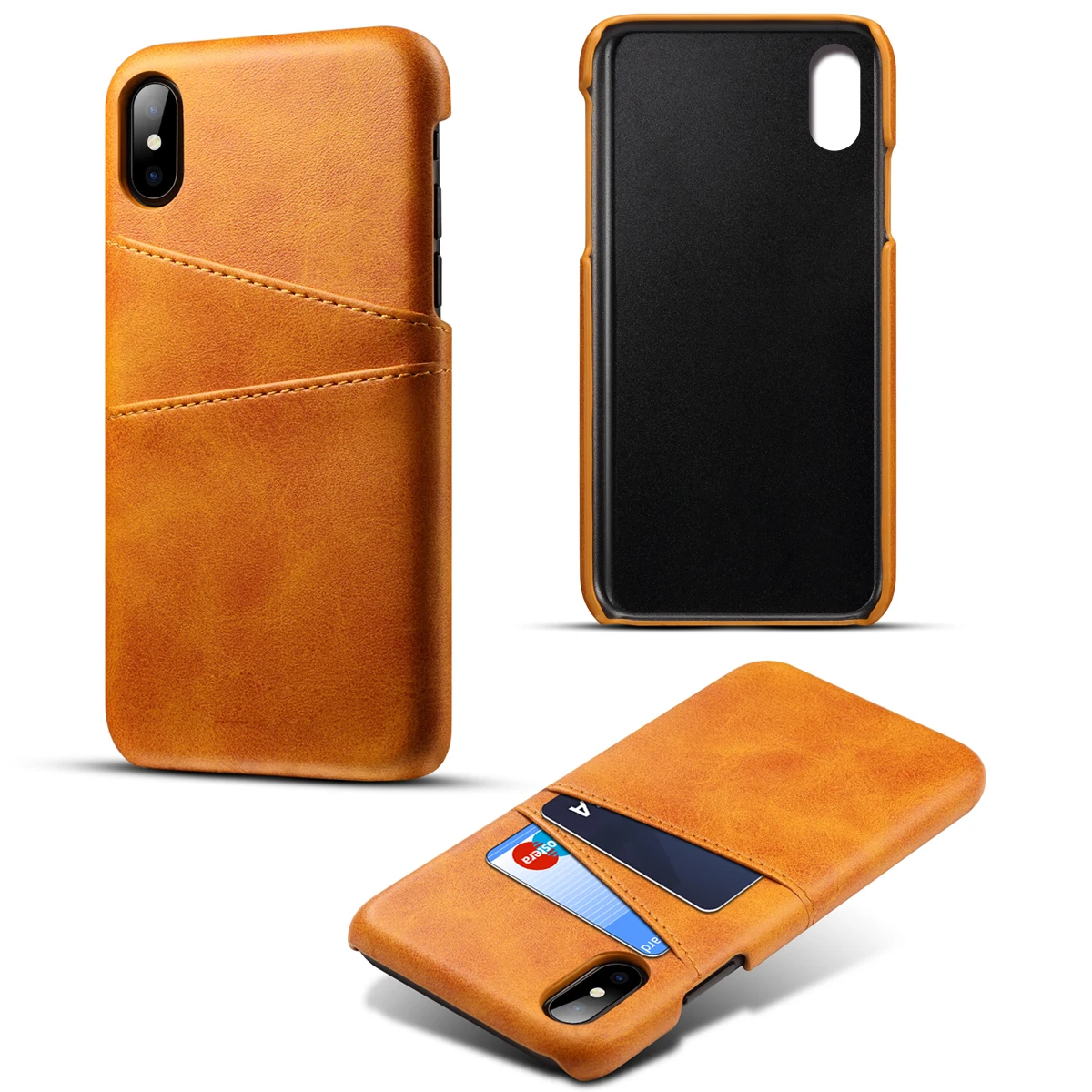 CASEWIN ретро PU кожаный чехол для iPhone Xs Max задняя крышка телячья кожа телефона с
