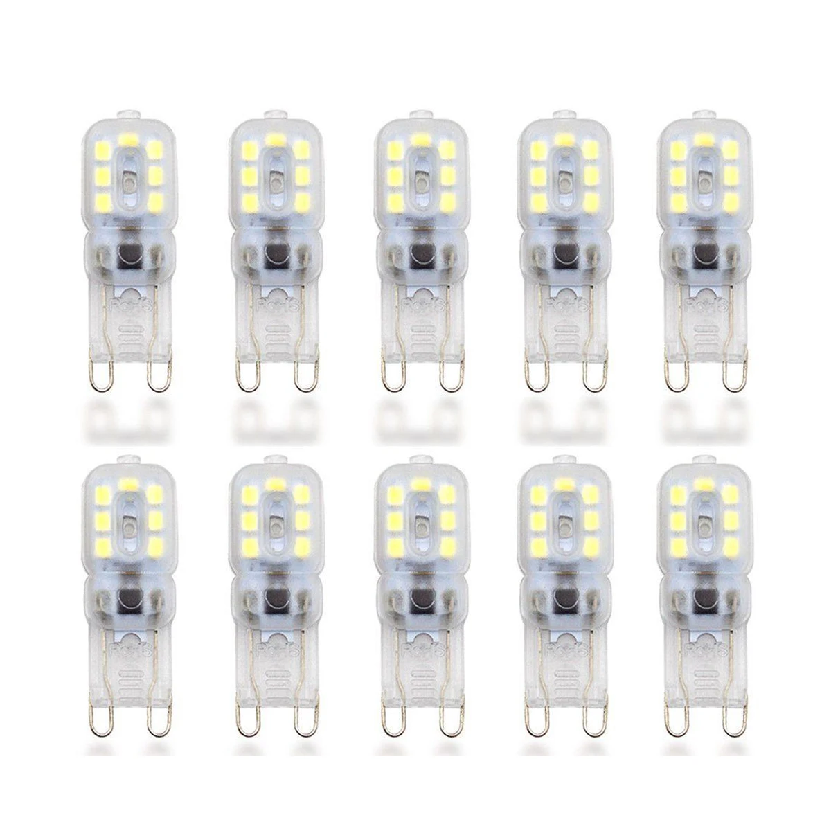 10 X G9 5W LED диммируемая Капсульная лампа Заменить лампы AC220 240V теплый белый 55*16