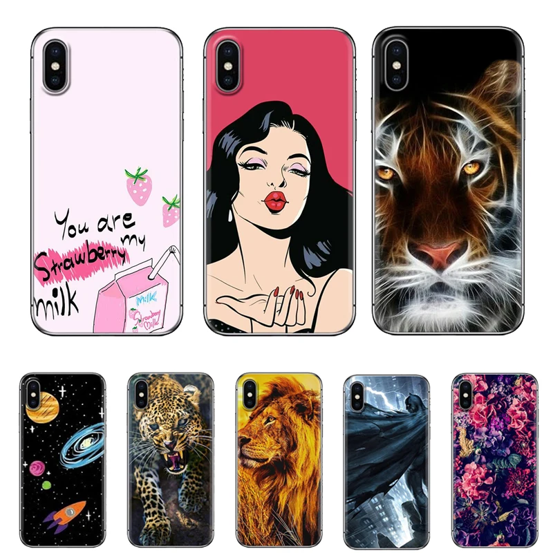 Мягкий чехол для телефона Iphone 6 6P 7 8 7P 8P X XR XS Max ТПУ силиконовый серии Ins | Мобильные