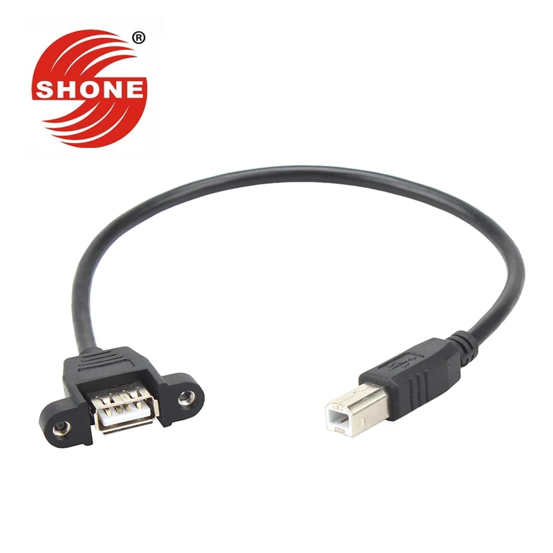 USB 2.0 B вращающийся кабель для передачи данных A мама к шина квадратному принтеру