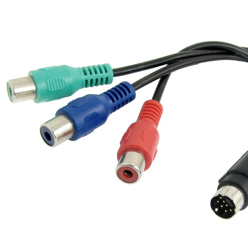 IG S Video 7 Pin to Female 3 RCA компонентный кабель 22 см для PC DVD HDTV| |