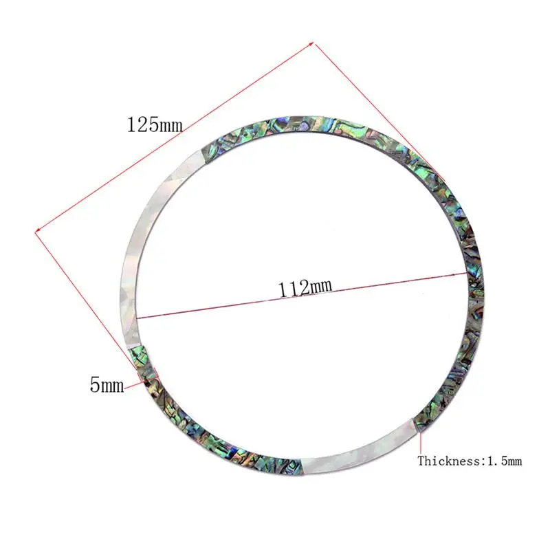 1 Набор гитарная инкрустация розетка Абалон оболочка белая жемчужная раковина