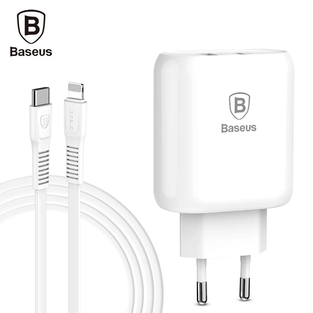Baseus Bojure Series зарядный набор 32 Вт type C PD3.0 и USB быстрое зарядное устройство + на 8