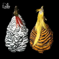 golden silver pheasant tippet dry fly tying supplies hackles feathers pheasant tail for fly tying materials lure making