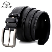 cukup new mens retro styles accessories top quality pure cow genuine leather seams belts pin buckle metal belt for male nck692