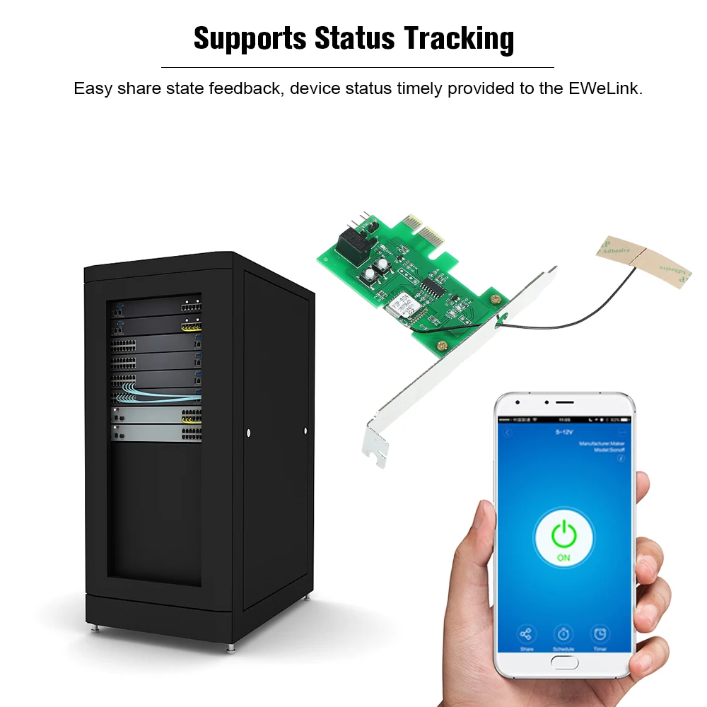 EWeLink Mini PCI e карта дистанционного управления переключателем Wi Fi беспроводной