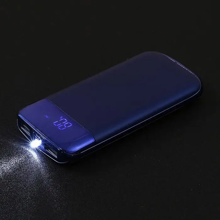Ультратонкий ЖК дисплей Портативный внешний аккумулятор USB кабель для передачи