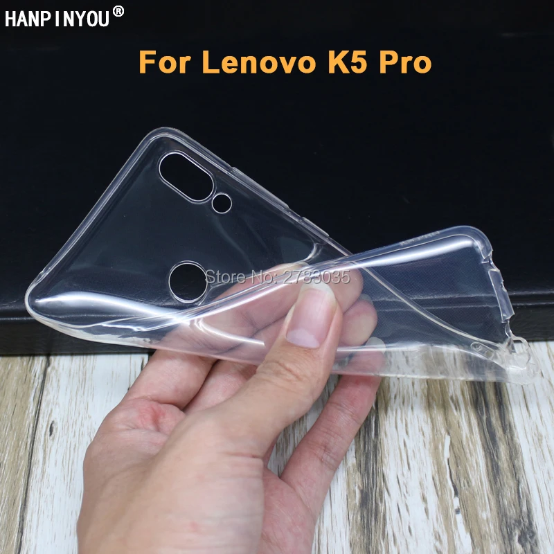 Для Lenovo K5 Pro K5pro L38041 5 99 &quotтонкий кристально прозрачный мягкий чехол из ТПУ для