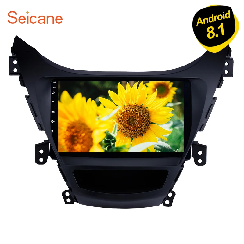 Seicane Android 9 1 GPS навигация для 2011 2012 2013 Hyundai Elantra дюймов автомобильное радио с Bluetooth
