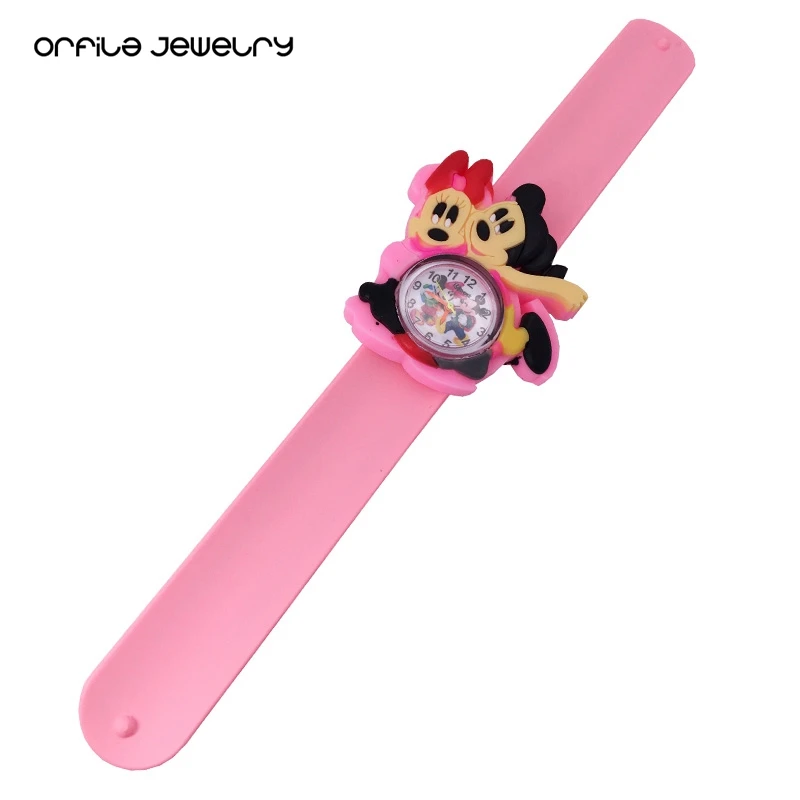 ORFILA Minnie Slap наручные часы Микки Маус милые с силиконовым ремешком для девочек