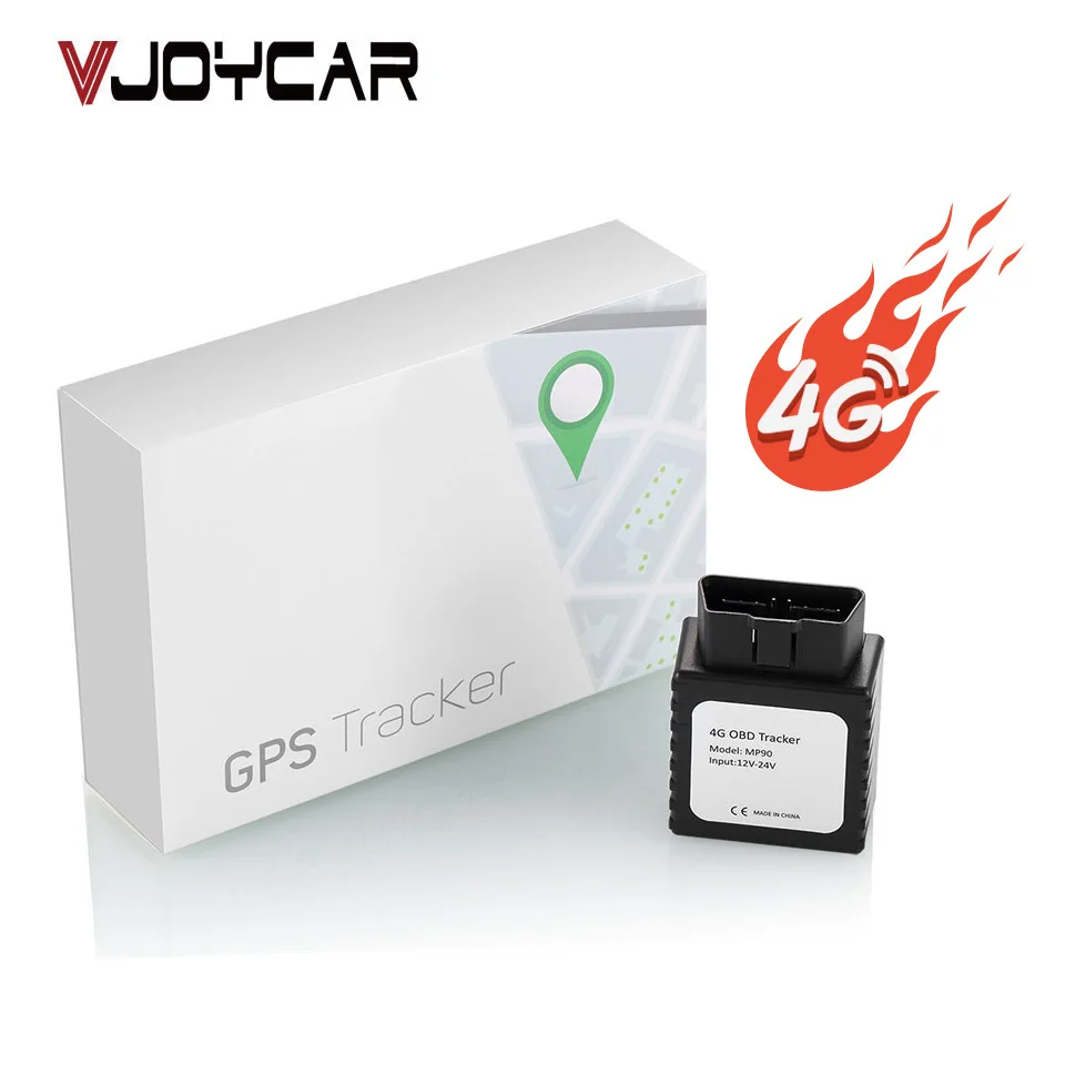 

VJOYCAR 4G Let OBD GPS Tracker MP90 Real 4g Lte Chip Locator Plug & Play Easy Install For Taxi Assets Vehicle Fleet Management