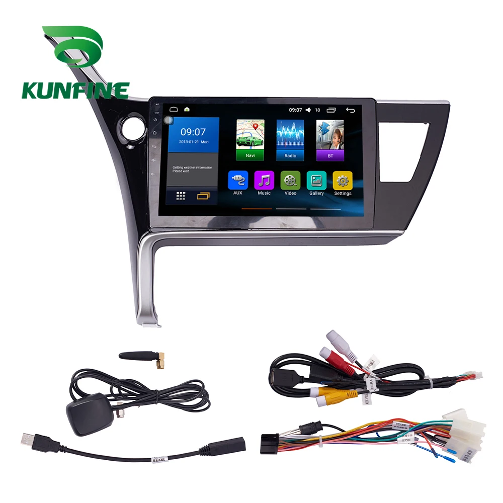 Восьмиядерный 1024*600 Android 8 1 автомобильный DVD GPS навигационный плеер Deckless стерео для