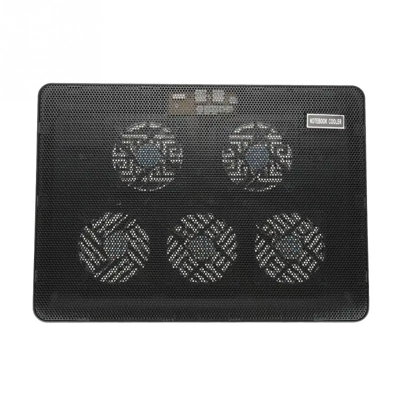 5 вентиляторов LED USB охлаждающая подставка меньше шума и супер воздушный поток |