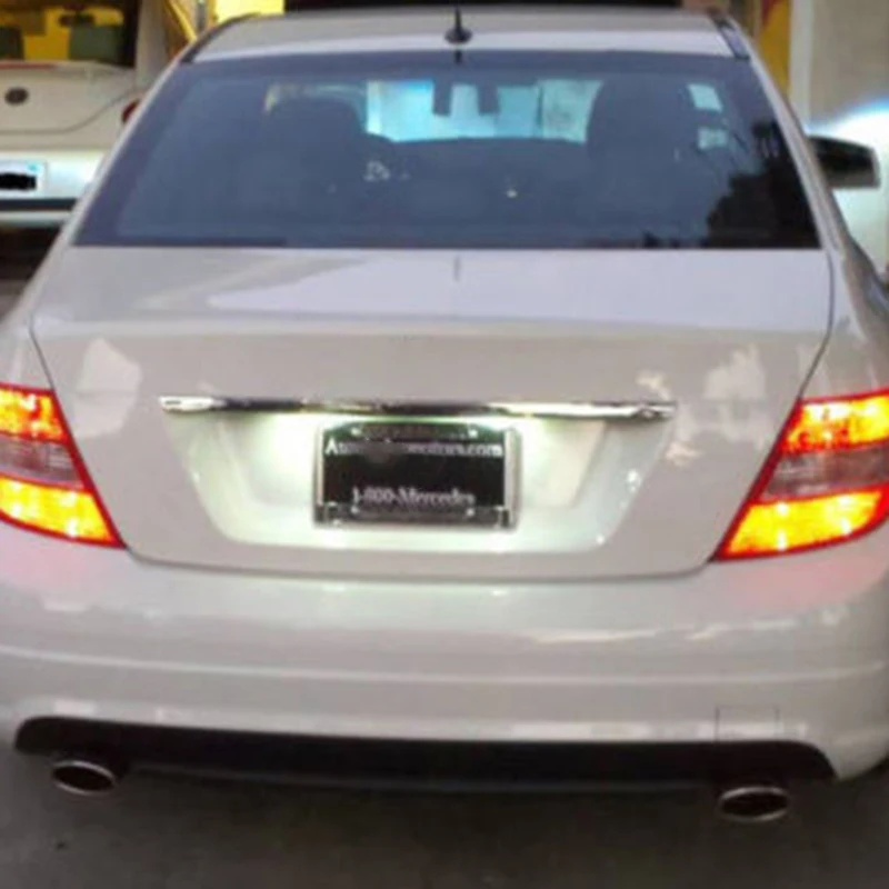 2 шт светодиодный номерной знак свет для Mercedes Benz W221 C216 W212 W204 C207 | Автомобили и