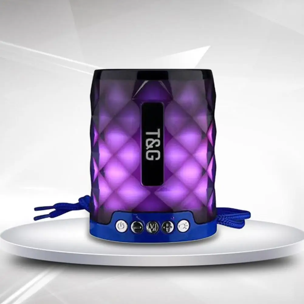 Беспроводной переносной динамик Bluetooth Динамик с разноцветными светодиодный свет