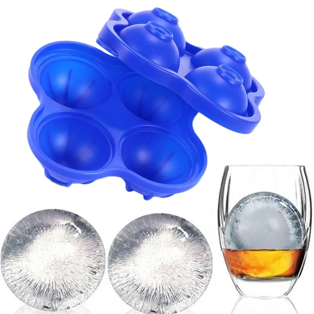 Silicone Cake Black Ball Tools Ice Cube Mold DIY Round Grids For Making Dessert | Дом и сад
