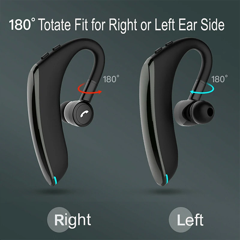 Bluetooth 5,0 Беспроводные наушники с микрофоном Hi-Fi стерео ушные крючки гарнитура бизнес долгое время ожидания Bluetooth наушники