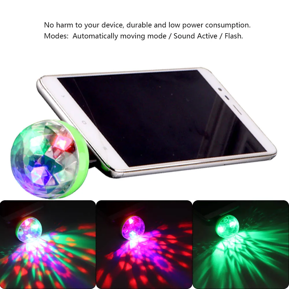 Мини USB led вечерние светильник s портативный хрустальный волшебный шар домашние