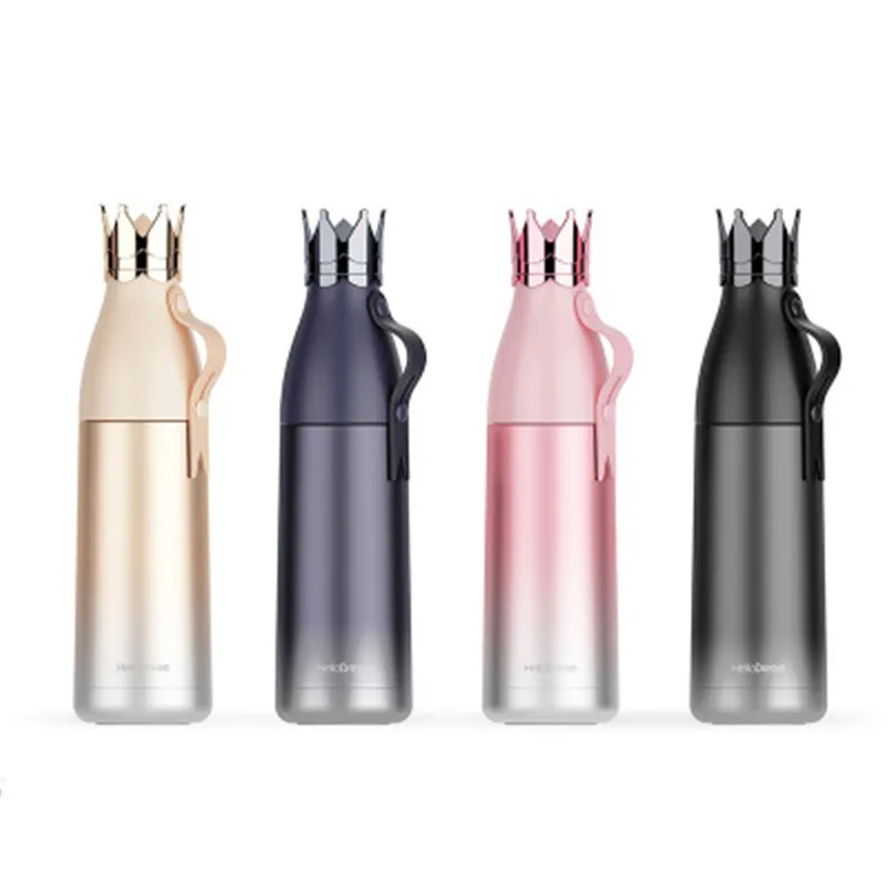 Balleenshiny New Type Crown Insulation Cup 304 Stainless Steel Vacuum Flasks Pot Creative Personality Handle | Дом и сад