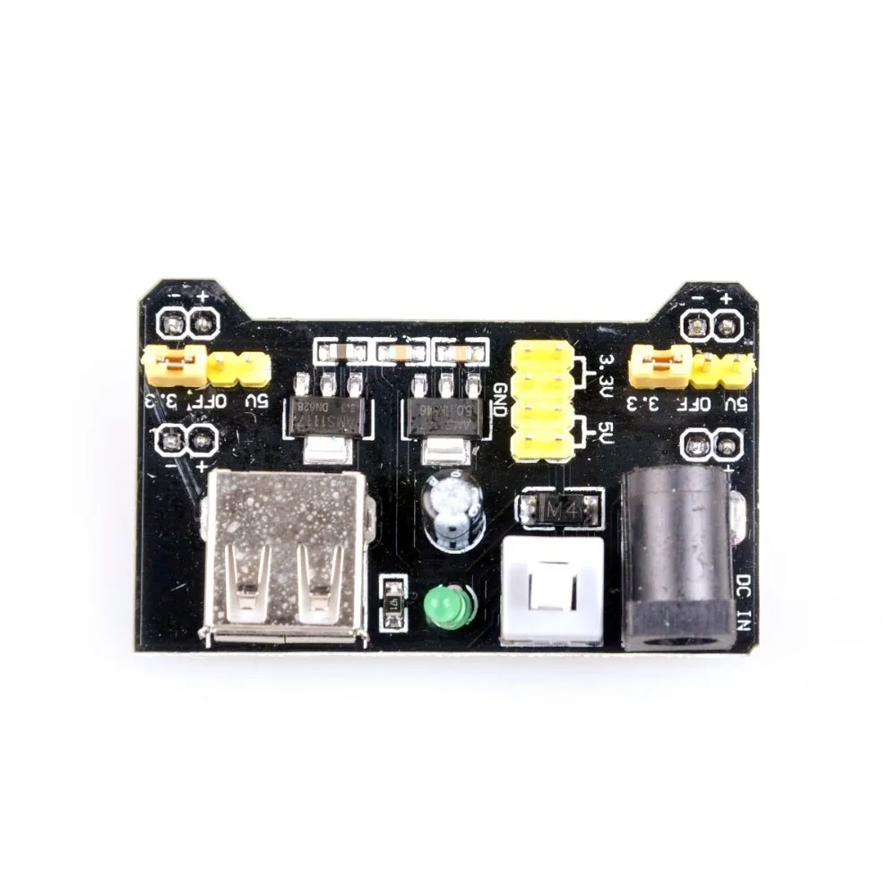 Макетная плата MB102 3 В/5 В модуль питания для Arduino макетная без пайки|Интегральные