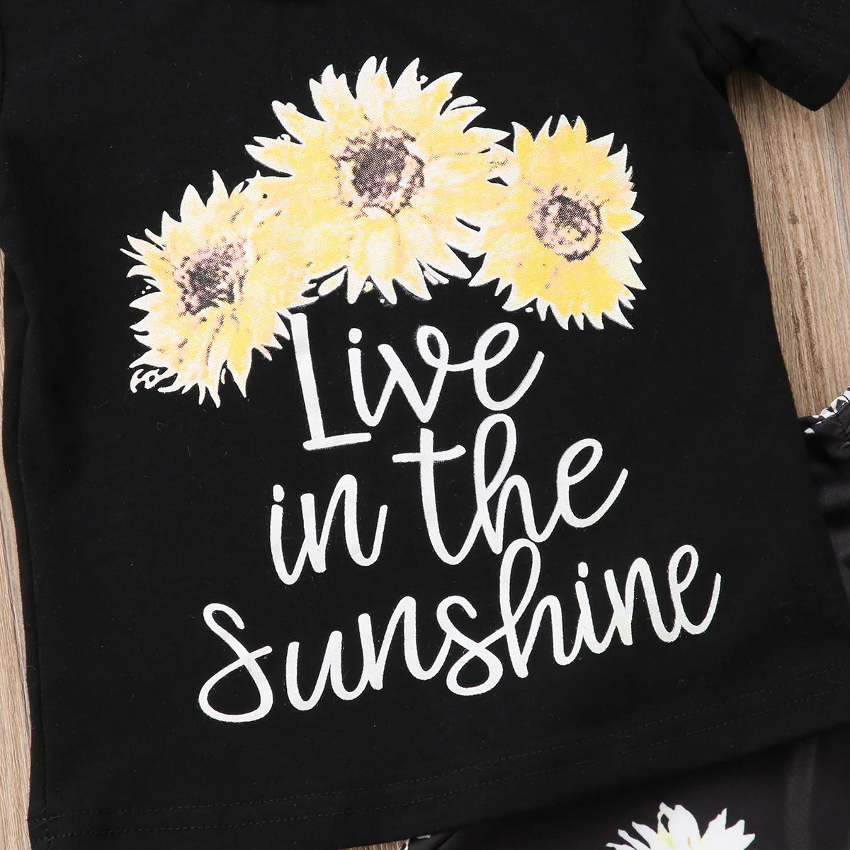 Новинка 2019 модные топы с цветочным принтом для маленьких девочек футболка