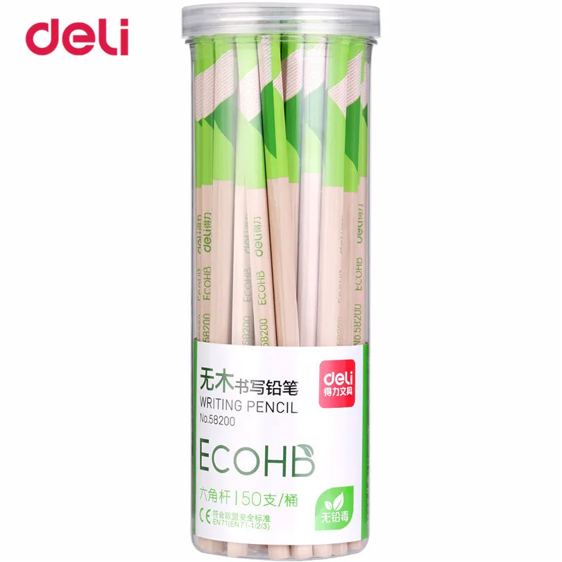 Карандаш Deli 50 шт./упак. из натурального дерева HB практичные школьные и офисные