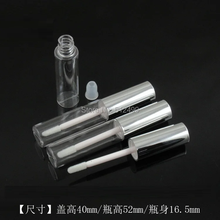 10/30/50/100pcs 8ml Empty Makeup DIY Lip gloss bottle with bright gold and silver lid clear plastic tube | Красота и здоровье