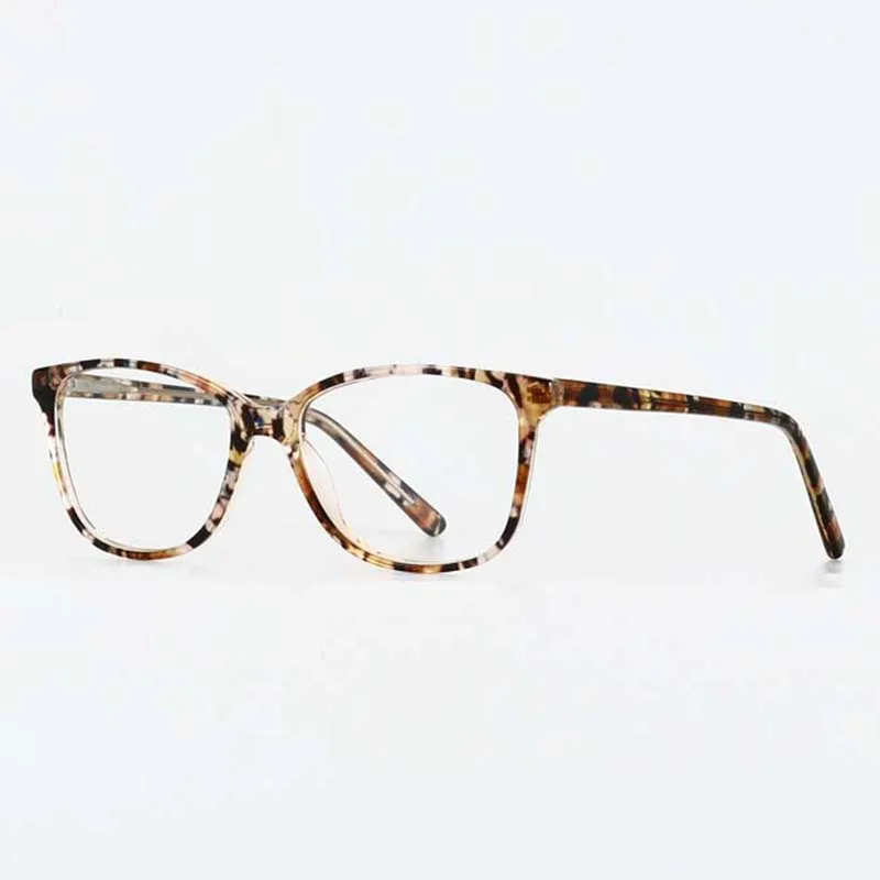 Acetate Print Glasses Frame Men Myopia Optical Prescription Eye for Women Square Fashion Eyeglasses Spectacles Eyewear | Аксессуары для