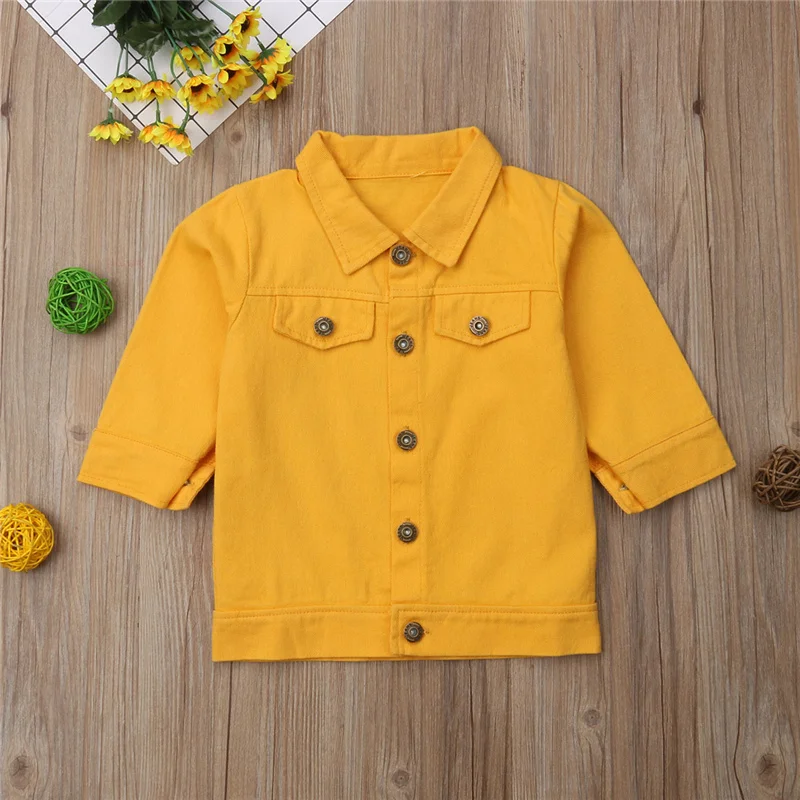 2019 New Arrival Baby Girl Toddler Kids Cool Jeans Outerwear Coat Denim Jacket Tops Outfits Children Fashion Girls Clothes | Детская