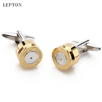 best metal bullet cufflinks for mens gold color bullet design cuff links men wedding groom shirt cuffs cufflink relojes gemelos