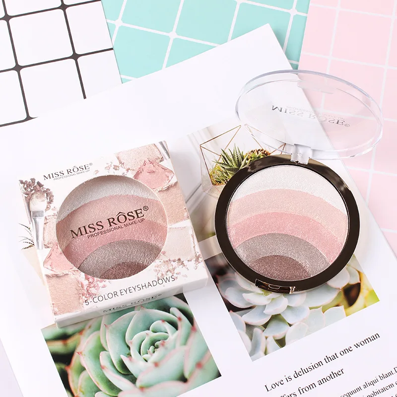 MISS ROSE 10 г Профессиональный Радужный Хайлайтер для макияжа лица хайлайтер палитра