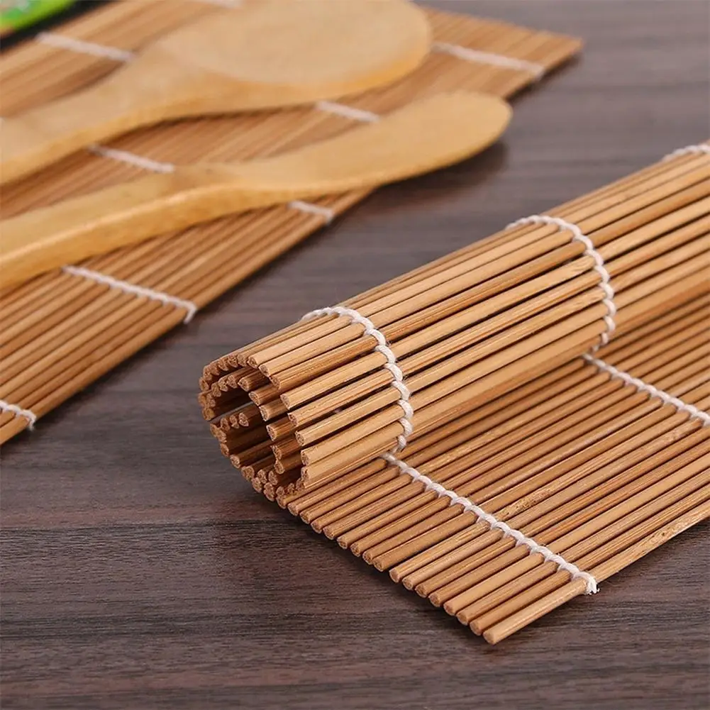 Adeeing Complete Bamboo Sushi Making Kit 2 Rolling Mats 1 Spoon Spreader 5 Pairs Of Chopsticks Kitchen Accessories | Дом и сад