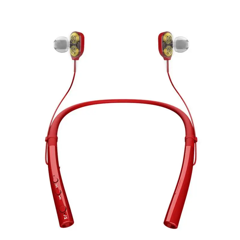 Q14C Bluetooth гарнитуры двойной перемещение кольца 4 Core Шум снижение V5.0 висит шеи уши