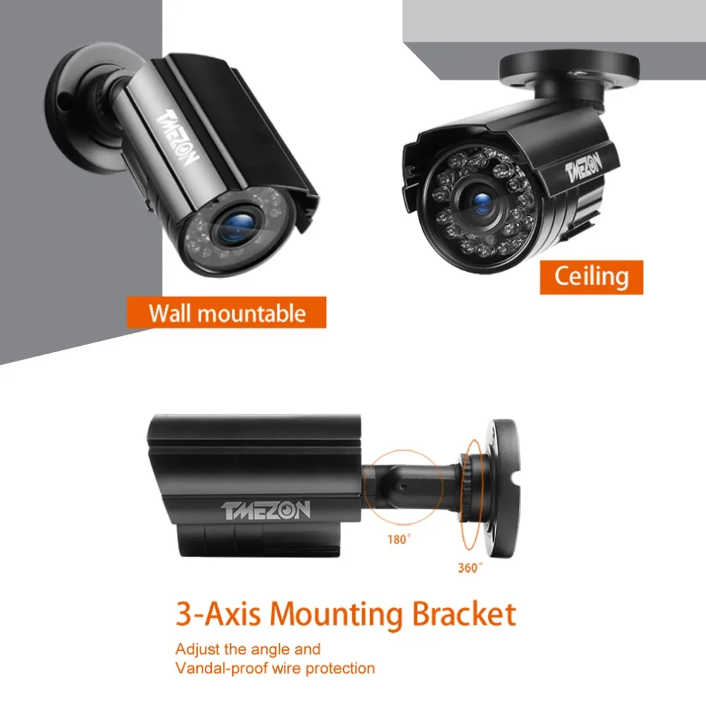 TMEZON 960P AHD CCTV Камера день/ночное видение Водонепроницаемый для наблюдения
