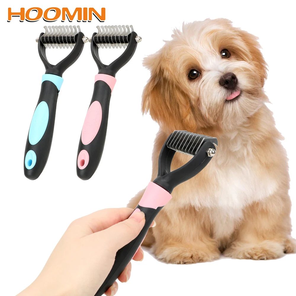 Расческа для удаления шерсти домашних животных HOOMIN инструмент груминга собак и кошек грабли вычесывания