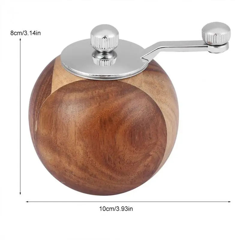 Wooden Grinder Natural Useful Manual Pepper Salt And Ball Shape Bottle Kitchen Tool New | Дом и сад
