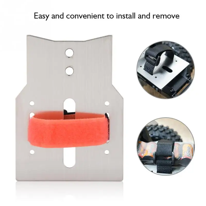 Металлическое серебряное крепление для аккумулятора с креплением Traxxas 4 1/10 RC Car