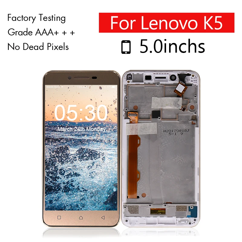 ЖК дисплей для lenovo Vibe K5 сенсорный экран дигитайзер с рамкой A6020A40 A6020 A41 экран| |