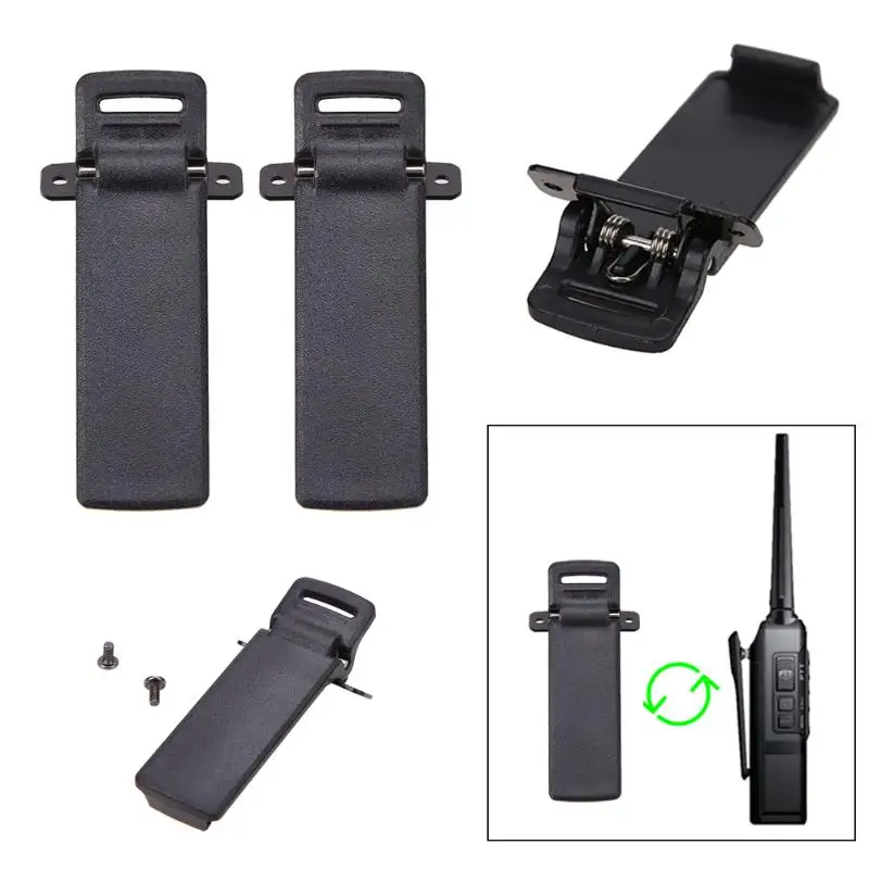2 шт. иди и болтай Walkie Talkie “иди запасные части задняя Зажим для ремня Baofeng