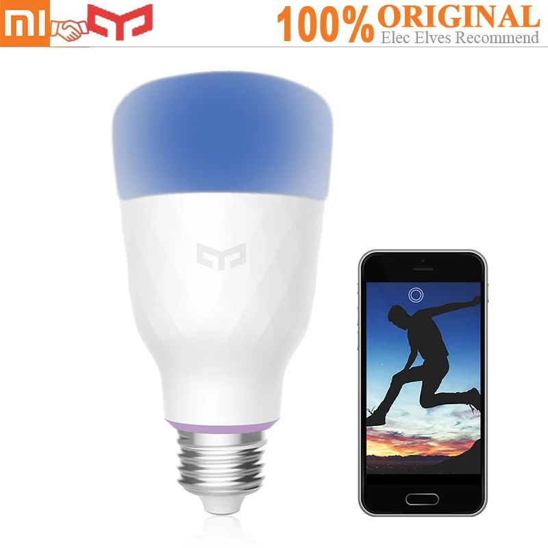 Xiaomi Yeelight E27 Беспроводной Wi Fi Управление умный свет лампы двойной цвет Температура