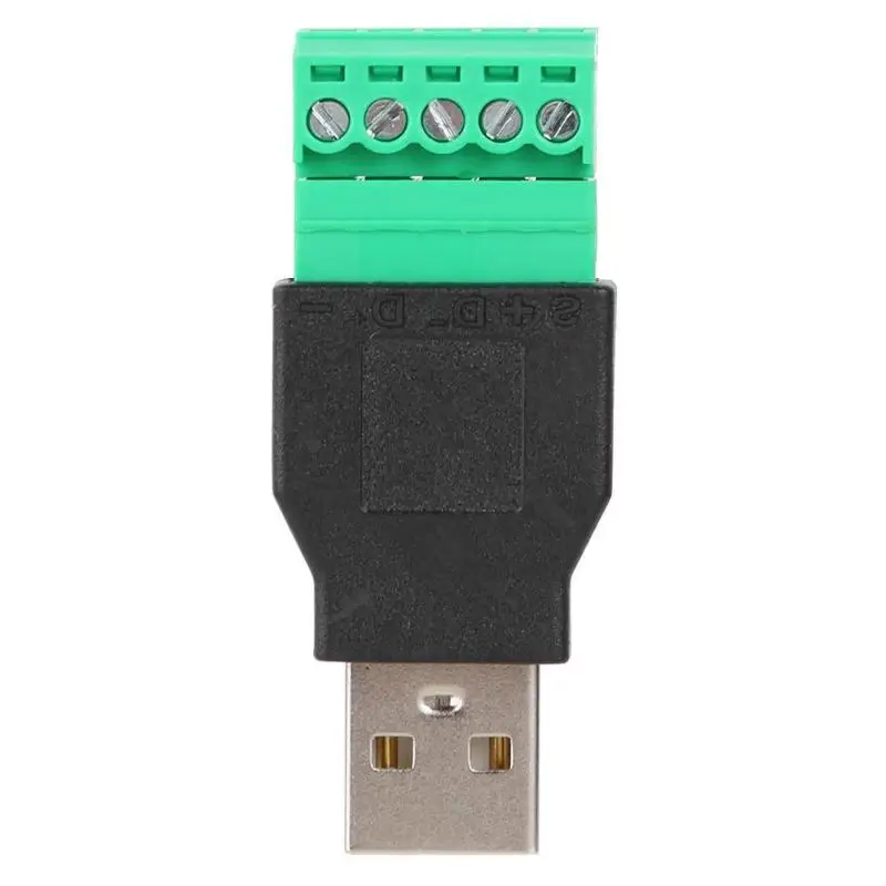 USB 2 0 штекер на 5pin винтовой разъем Apdater с защитным разъемом USB2.0