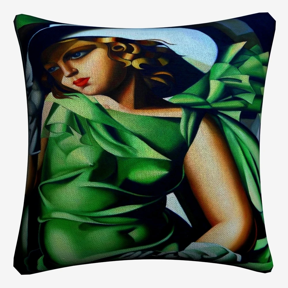 Tamara De Lempicka Abstract Women Decorative Cotton Linen Cushion Cover 45x45cm For Sofa Chair Pillowcase Home Decor Almofada | Дом и сад