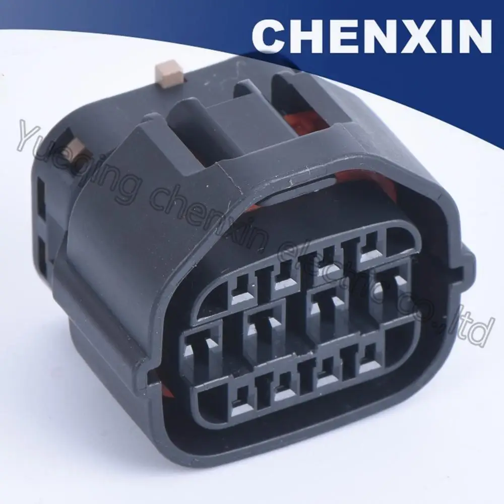 Отличное качество Черный Авто 12pin (1 2/2 2) женский водонепроницаемый разъем MG640711 5