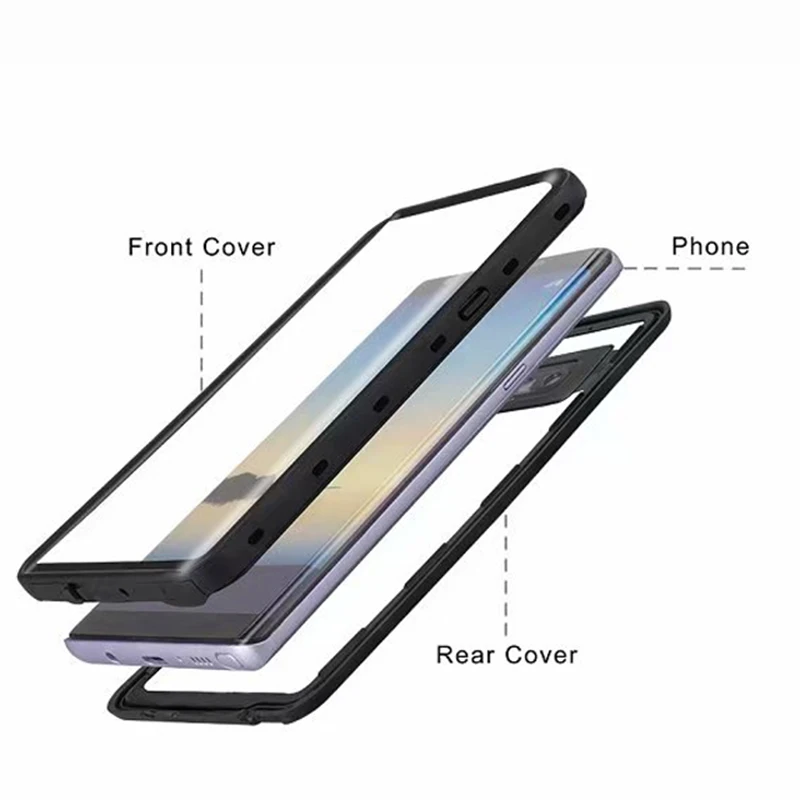 Водонепроницаемый чехол для Samsung Galaxy Note 9 8 S9 Plus iPhone X XR XS Max|Бамперы| |