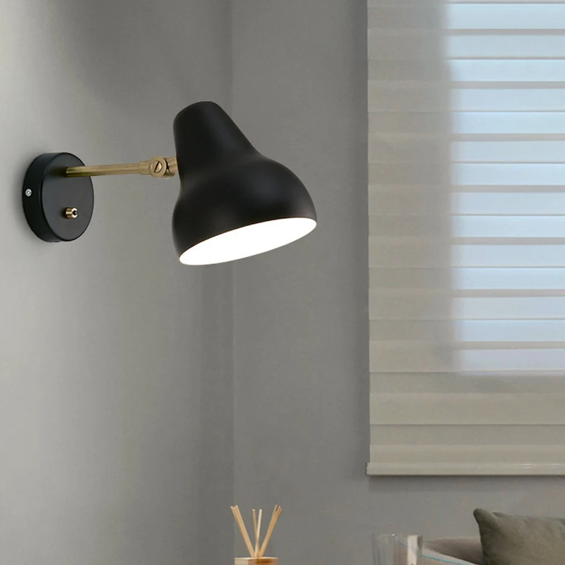 replica modern VL38 wall lights creative black/white AJ lamp led bedroom fixtures | Лампы и освещение
